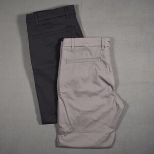 [Lot of 2] Briddogs 36x32 Grey & Black Tapered Unlined Stretch Cotton Blend Pant